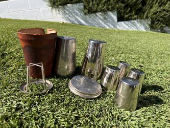 VINTAGE Cocktail And 5 Sliver Shots