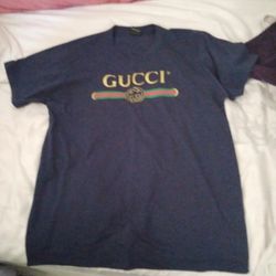 Gucci Kids/Boys Navy Blue T-shirt