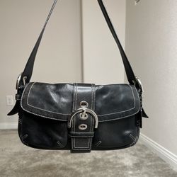 COACH black soho belt buckle shoulder bag🖤