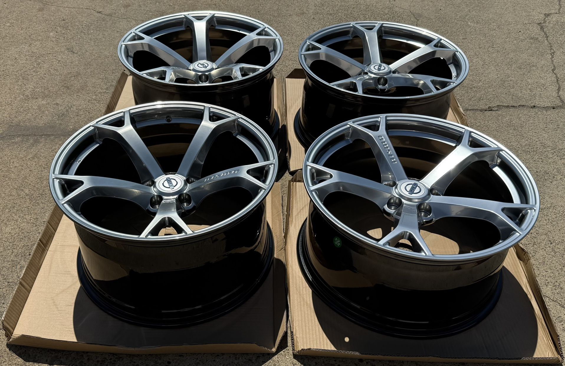 Nissan 350Z 370z Z34 NISMO REPLICA 19-Inch Wheel Set Front & Rear Pair | 5x114.3 |