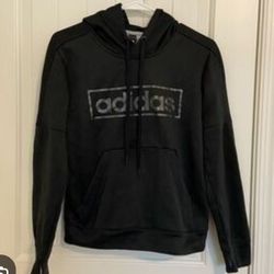 Young Man's Adidas New Black Hoodie - Size 12/14