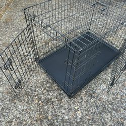 Free Dog Crate- Double Door 