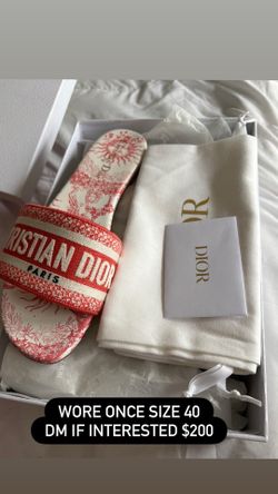 Authentic Christian Dior slides