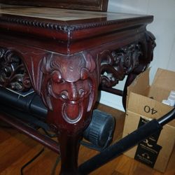 Antique Chinese Dragon Coffee Table 