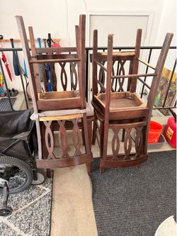 Pottery Barn Wood Chairs