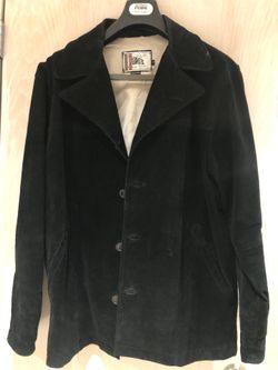 Men genuine leather jacket SZ Medium