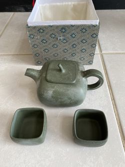 Tea Set Green With Box