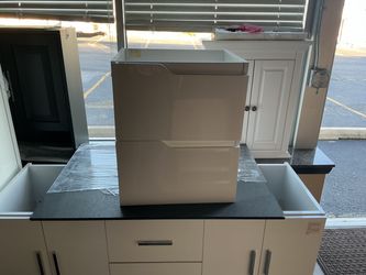 Menta 19.3 in. Bath Vanity Cabinet without Top in Glossy White Assembled