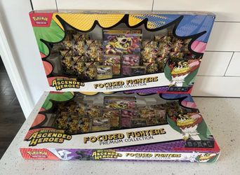 2x Pokémon TCG Ascended Heroes Focused Fighters Premium Collection Box Hawlucha
