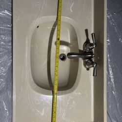 Bathroom sink 30 Inch  and Faucet 