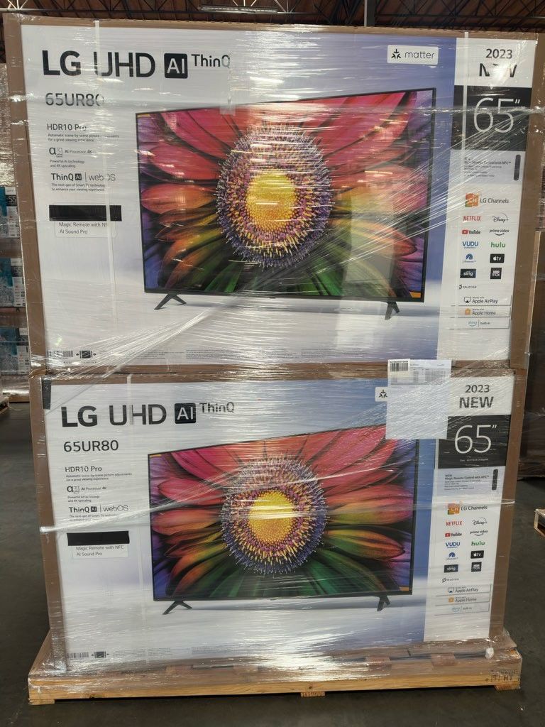 65" Screen Led Smart 4k By LG ThinQ. 65UR8000. 1 Year Warranty
