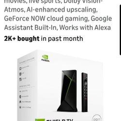 2ea- NVIDIA SHIELD PRO 12gb- Android TV Pro Streaming Media Player; 4K!!