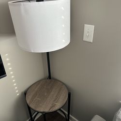 Lamp integrated table