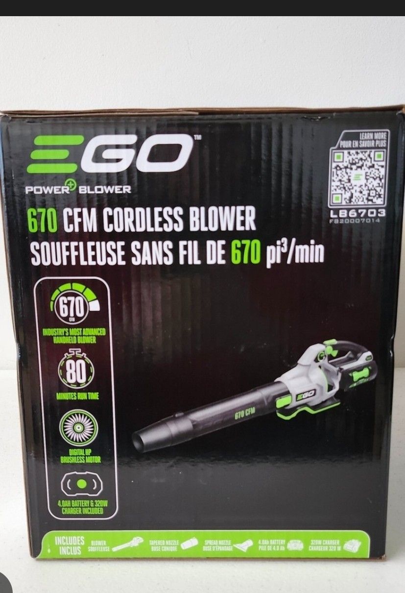 Ego 56 Volt 670 CFM Leaf Blower Tool Only
