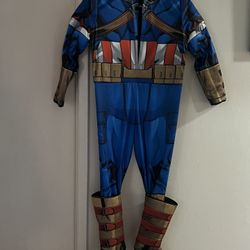 Captain America Children Halloween Costume 