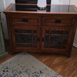 Wood and Glass cabinet