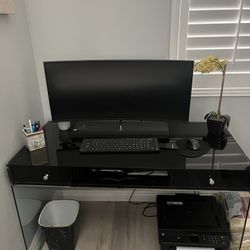 Black Office Desk