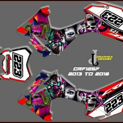 Crf125f  Graphic Decal 