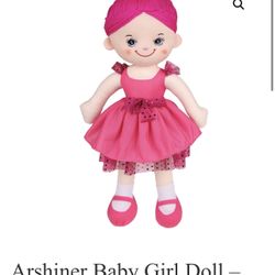 Arshiner Baby Girl Doll – Hot Pink BRAND NEW
