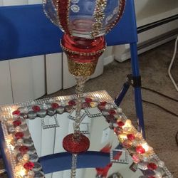 Candle Holder With Light Up Plate