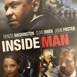 INSIDE MAN (Blu-Ray-2006) Denzel Washington + Jodie Foster + Clive Owen!