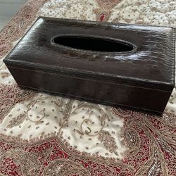 Leather Tissue Box 