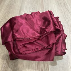 Red Satin Table Runners