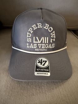 '47 Super Bowl LVIII Gray Canyon Ranchero Hitch Adjustable Hat SnapBack