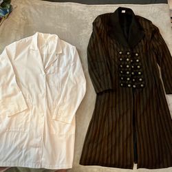 Lab Coat And Steampunk Trench Coat 