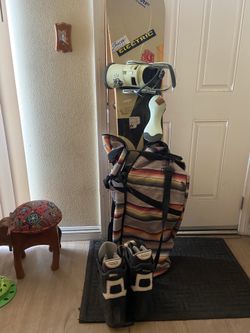 Snowboard And Boots