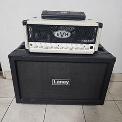 EVH 5150 III 50w head  + Laney 2x12 cab with v30s