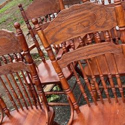 Six Chairs And Table Set Winners Only Vintage 