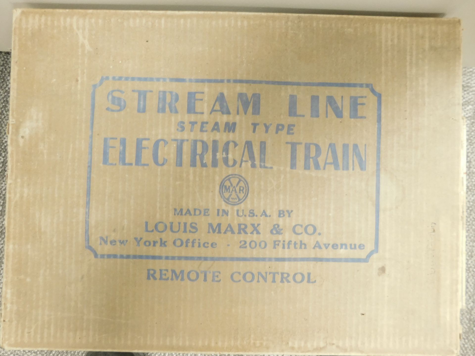 Stream Line Electrical Train Set. In Original Box And paper Work