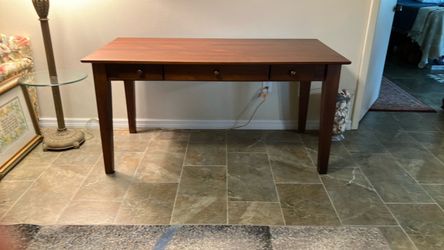 Wood Desk with 3Drawers $25