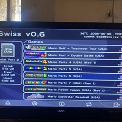 NINTENDO GAMECUBE MOD with 512GB and Over 450 GAMECUBE GAMES