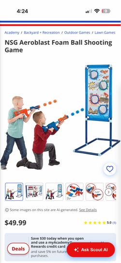 Aero blaster with target