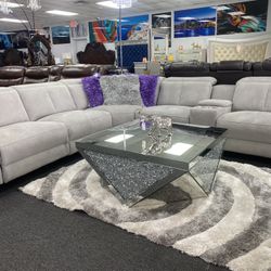 🇺🇸PRE LABOR DAY SALE🇺🇸 Beautiful Modern Power Head And Foot Reclining Sectionals Now Up To 50% Off Starting At $1,499