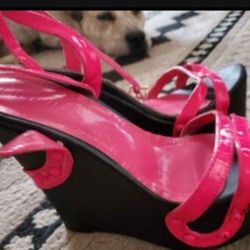 Hot Pink Heels Size 8