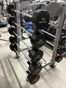 Iron Grip Barbells and  Hoist rack