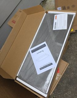 Floating Shelves for Wall, 36 inch Rustic Solid Elm Wood Floating Shelves, Wall-Mounted Display Shelves with Invisible Heavy-Duty Metal Bracket 