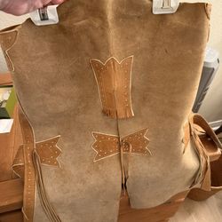Vintage Suede Leather Chaps For Boys