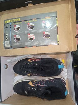 Heelys Black Flame Wheel Sneakers