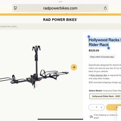 Bike rack Hollywood Sport Rider For Fat Tyre Electric Bikex