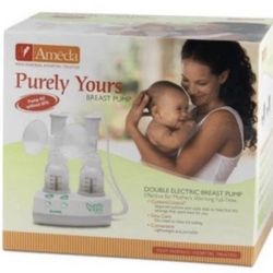 NEW-Ameda Purely Yours Electric Breast Pump Milk Collection w DVD and Instructions