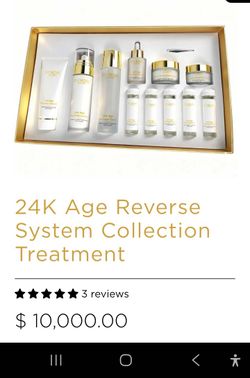 🔥 24K Age Reverse Predire Paria System Collection Treatment.  Women's FACIAL TREATMENT NEW Sealed  HIGH END QUALITY!!