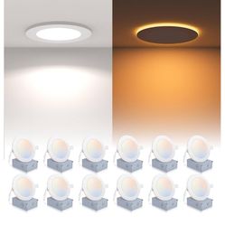 Bulbeats 6 Inch Light ETL-12 Pack White 