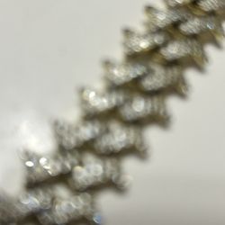 18k Gold Plated Moissanite Covered Iced Out Chain 