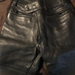 Leather Motorcycle Pants Size 28
