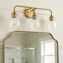 Modern Gold Bathroom Vanity Light