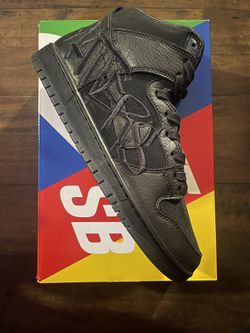 Brand New Nike SB Dunk High FAUST Black Gold